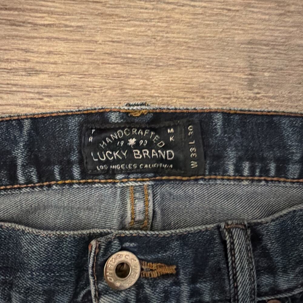 Lucky Brand 363 Vintage Straight Mens Jeans Size 33x30 Blue Medium Wash Denim - Picture 3 of 11